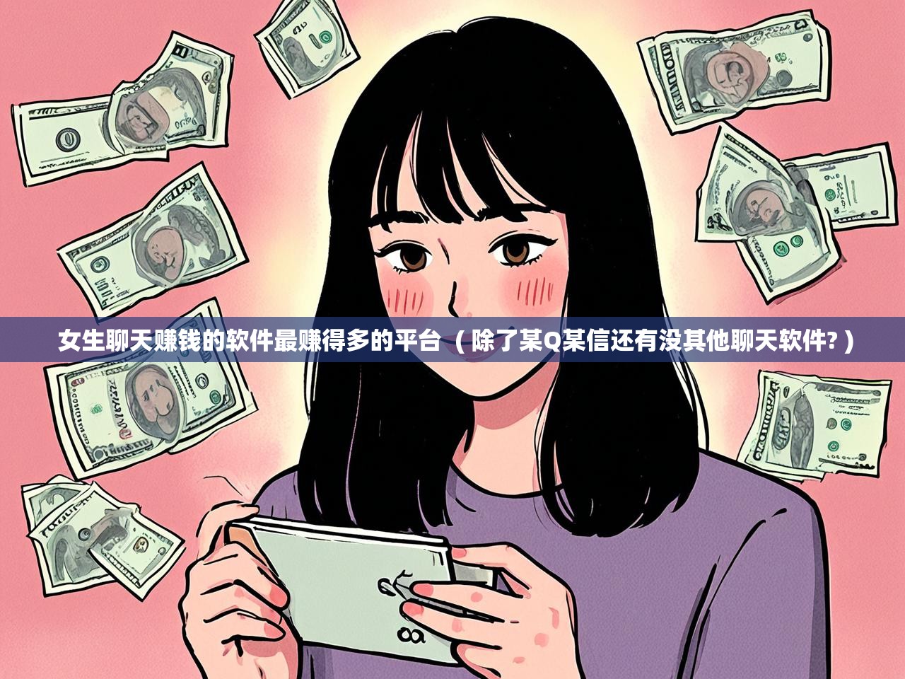  女生聊天赚钱的软件最赚得多的平台  ( 除了某Q某信还有没其他聊天软件? )