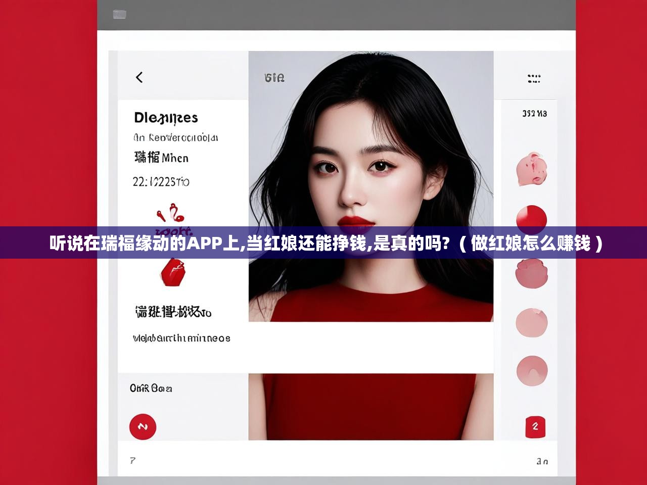  听说在瑞福缘动的APP上,当红娘还能挣钱,是真的吗?  ( 做红娘怎么赚钱 )