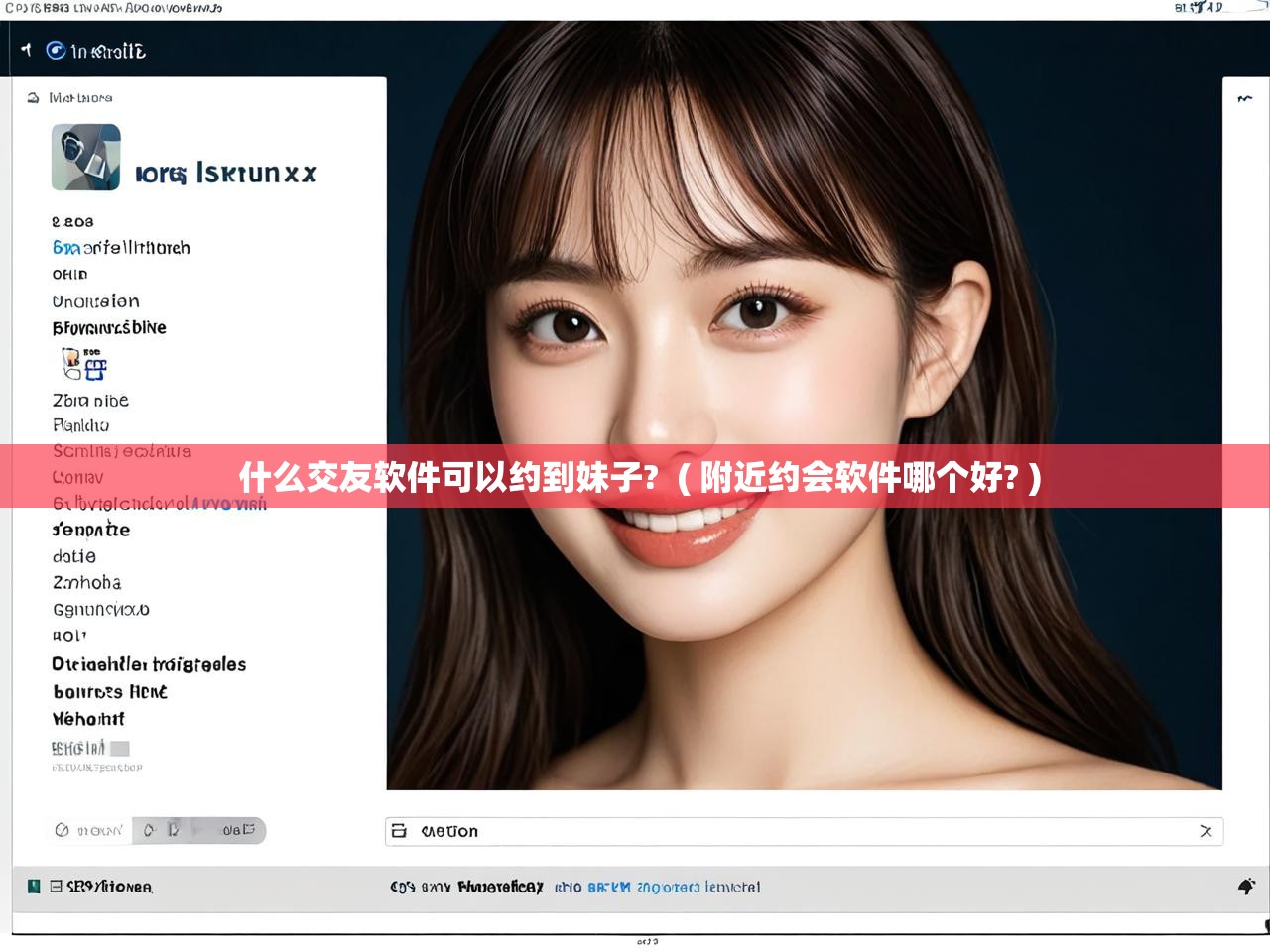  什么交友软件可以约到妹子?  ( 附近约会软件哪个好? )