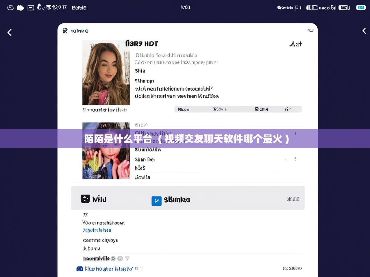  陌陌是什么平台  ( 视频交友聊天软件哪个最火 )