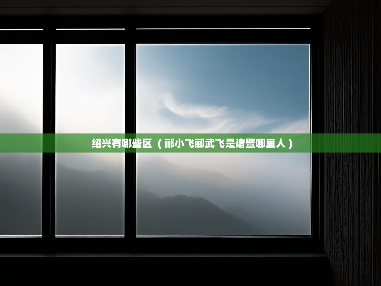  绍兴有哪些区  ( 郦小飞郦武飞是诸暨哪里人 )