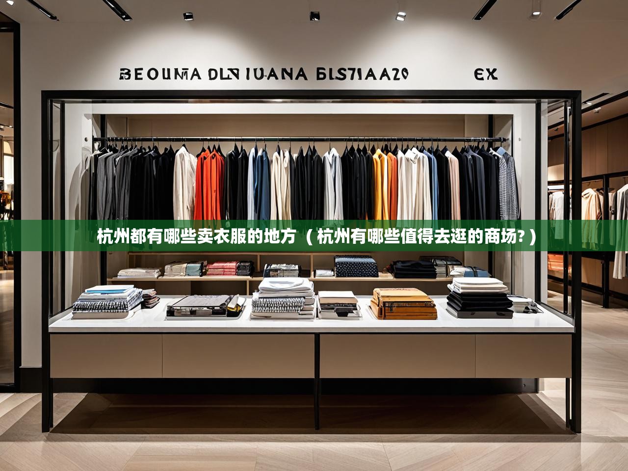  杭州都有哪些卖衣服的地方  ( 杭州有哪些值得去逛的商场? )