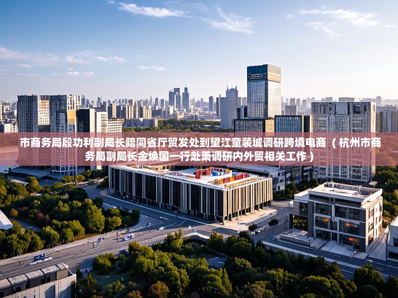  市商务局殷功利副局长陪同省厅贸发处到望江童装城调研跨境电商  ( 杭州市商务局副局长金焕国一行赴萧调研内外贸相关工作 )