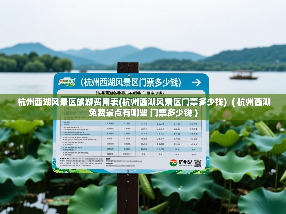  杭州西湖风景区旅游费用表(杭州西湖风景区门票多少钱)  ( 杭州西湖免费景点有哪些 门票多少钱 )