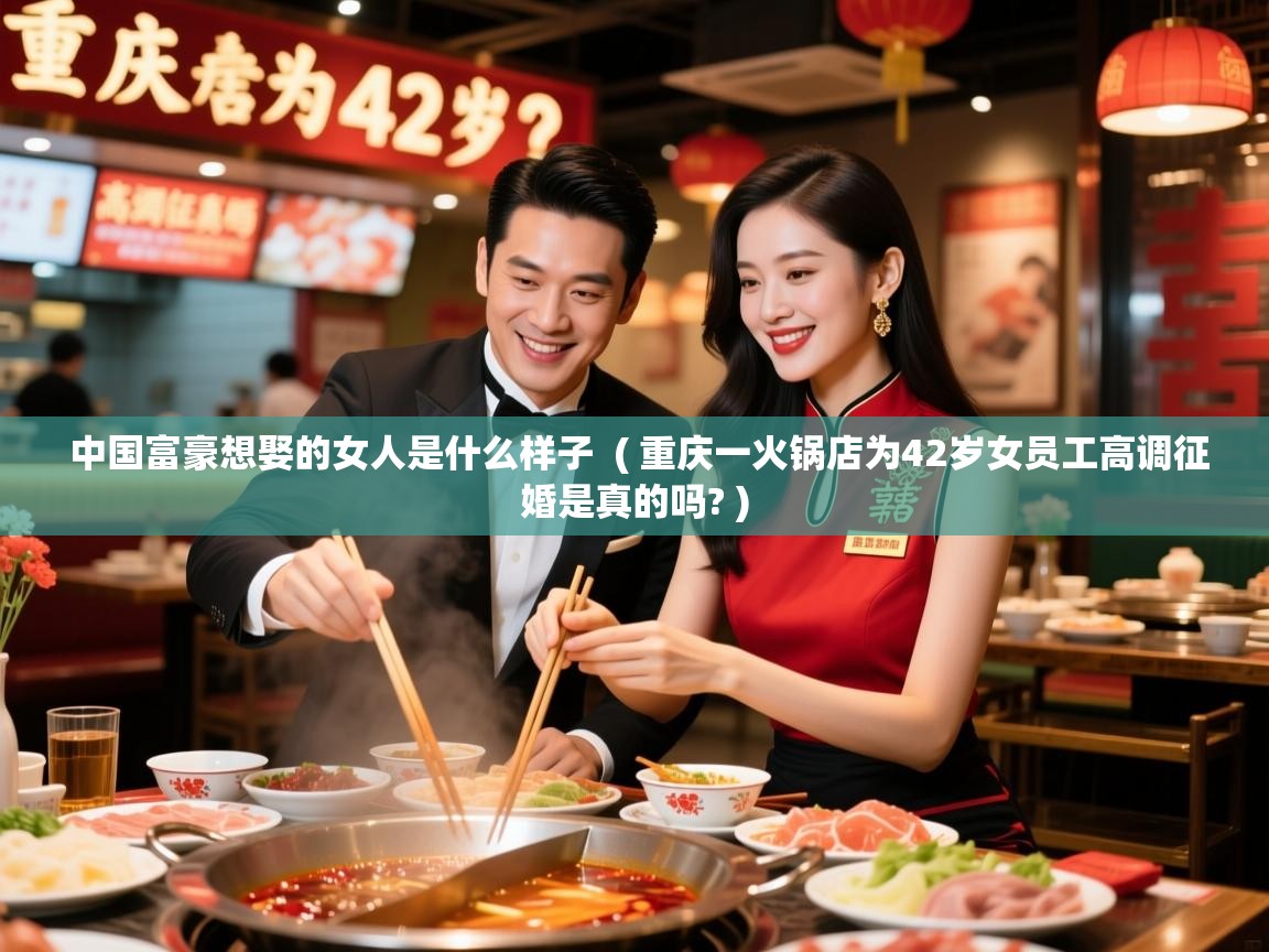  中国富豪想娶的女人是什么样子  ( 重庆一火锅店为42岁女员工高调征婚是真的吗? )
