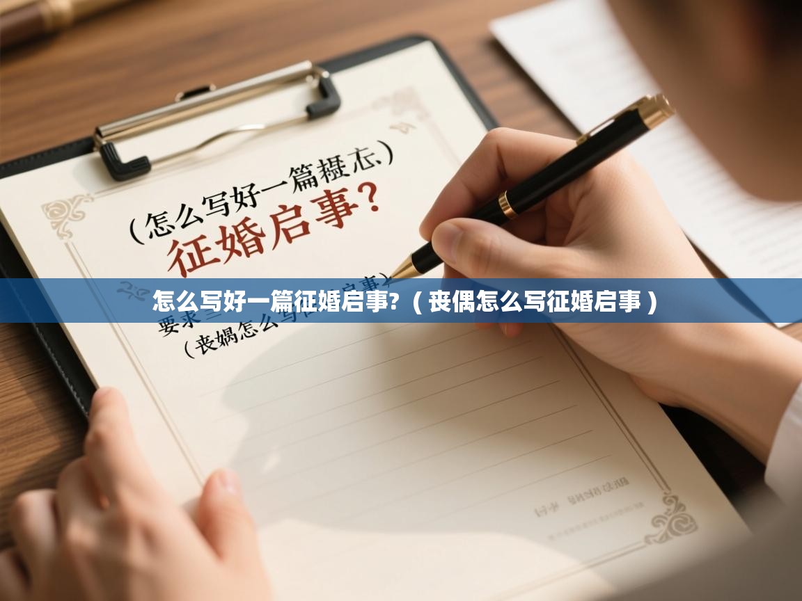 怎么写好一篇征婚启事? ( 丧偶怎么写征婚启事 ) 怎么写好一篇征婚启事? ( 丧偶怎么写征婚启事 )