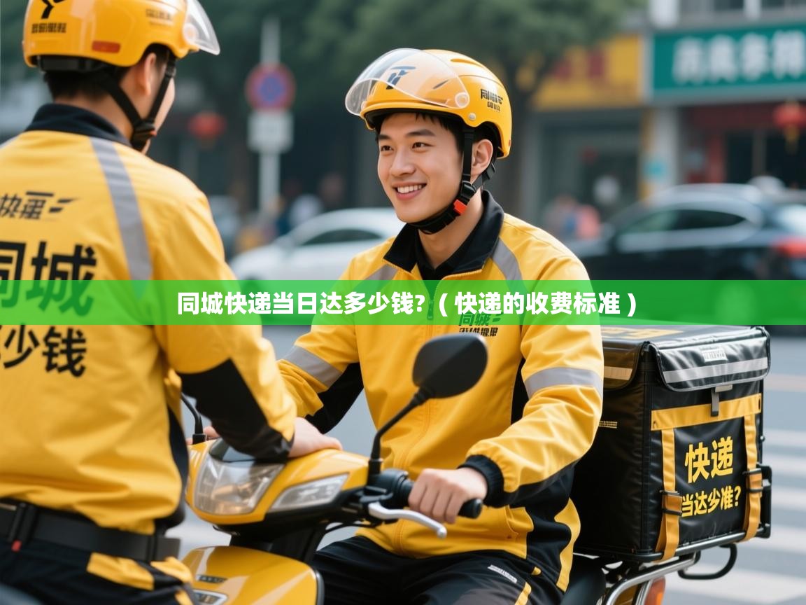  同城快递当日达多少钱?  ( 快递的收费标准 )