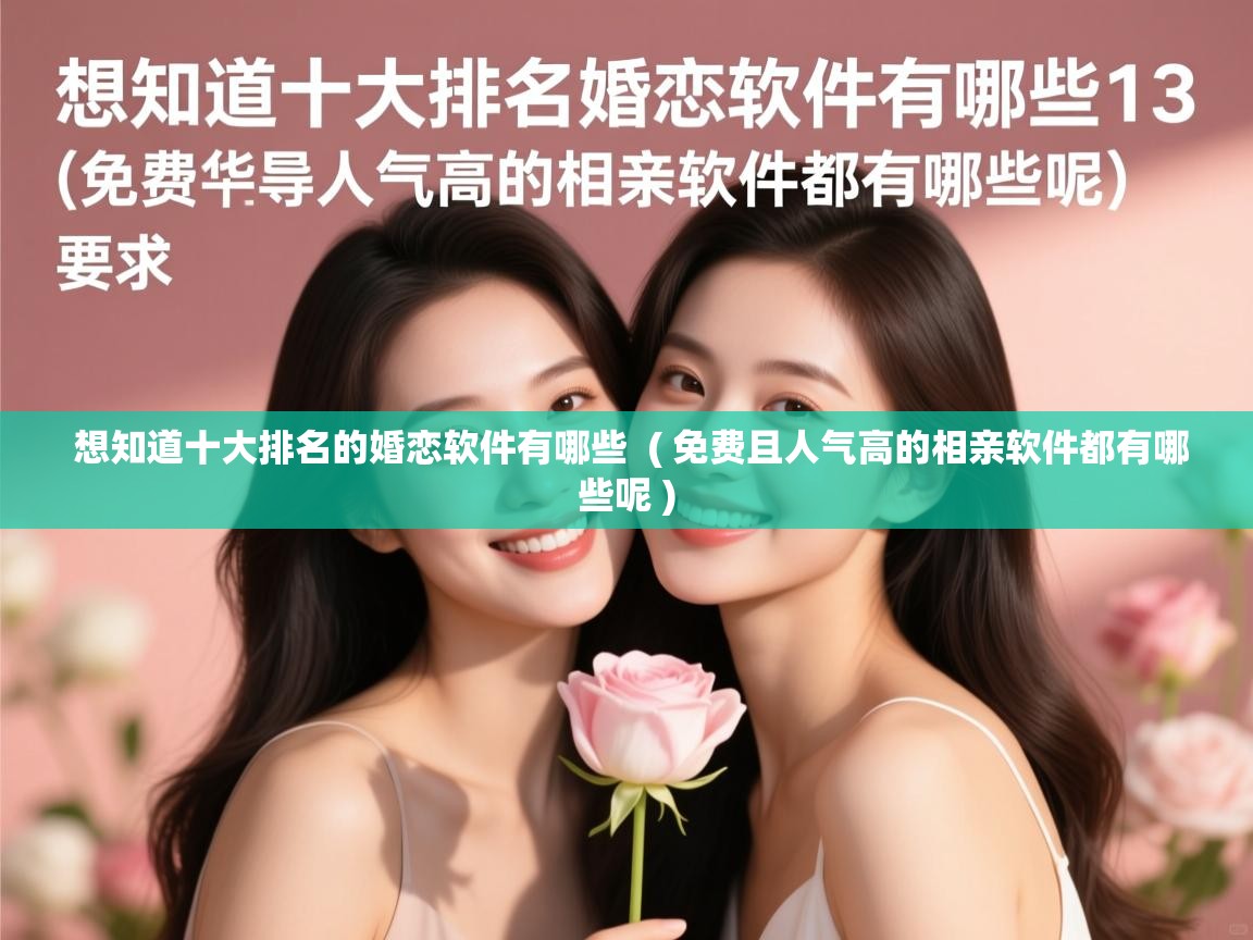  想知道十大排名的婚恋软件有哪些  ( 免费且人气高的相亲软件都有哪些呢 )