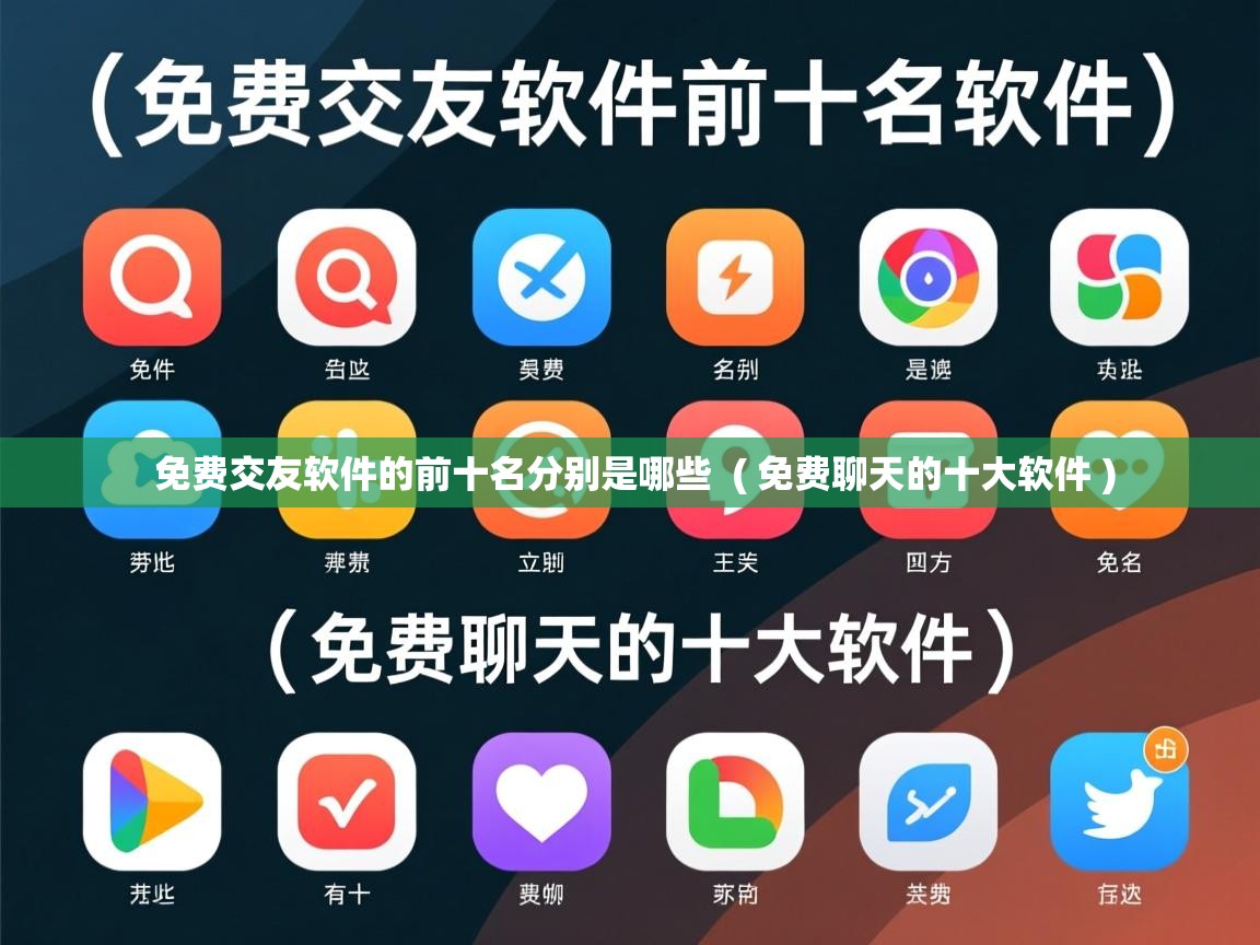  免费交友软件的前十名分别是哪些  ( 免费聊天的十大软件 )