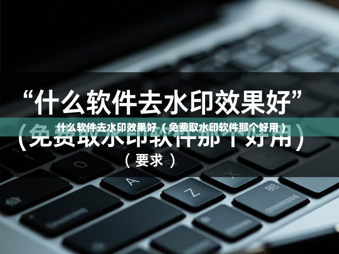  什么软件去水印效果好  ( 免费取水印软件那个好用 )