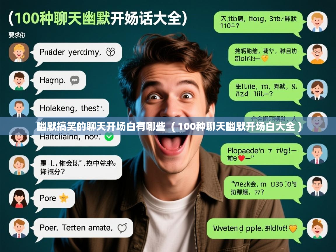  幽默搞笑的聊天开场白有哪些  ( 100种聊天幽默开场白大全 )