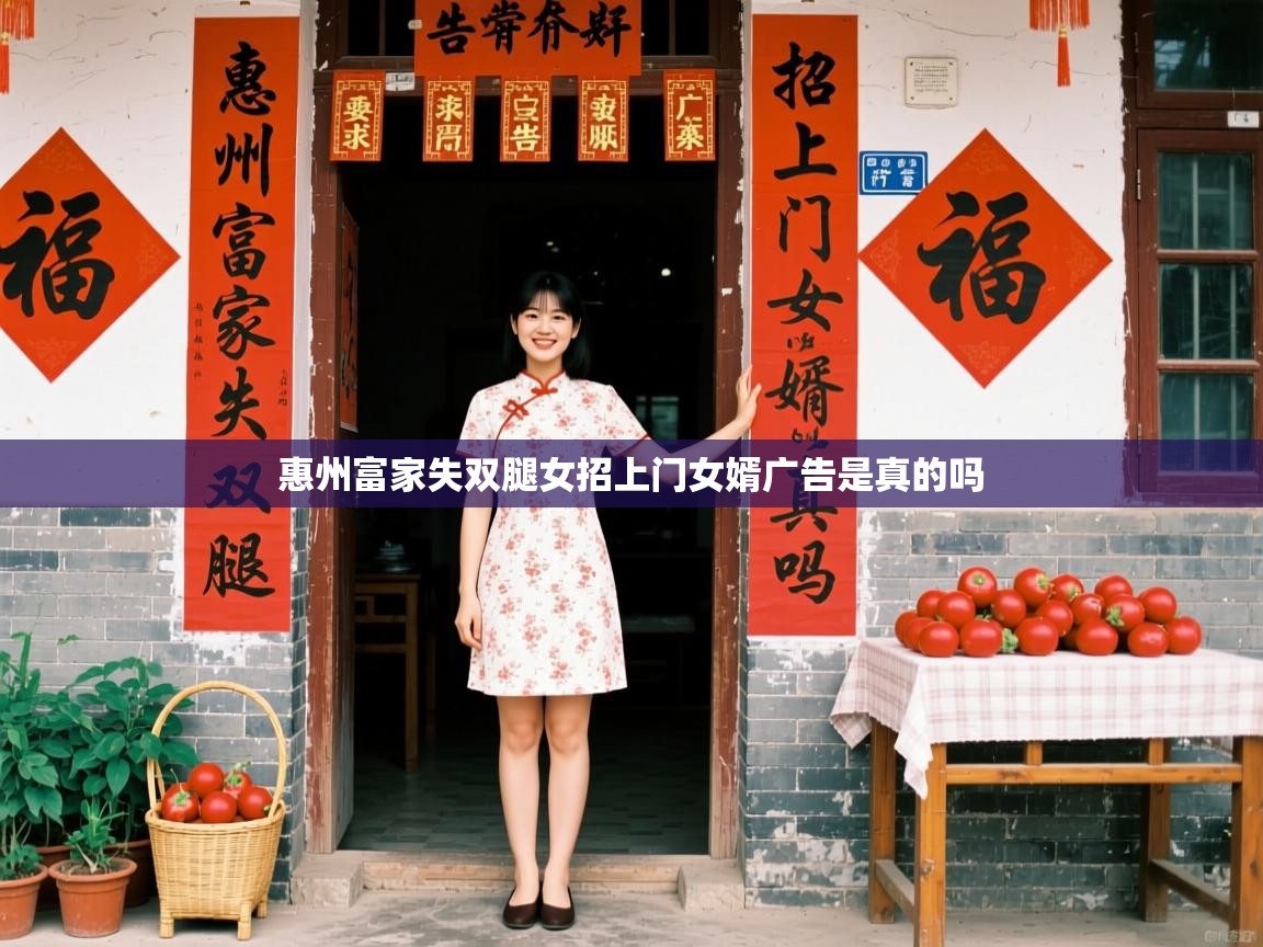  惠州富家失双腿女招上门女婿广告是真的吗 