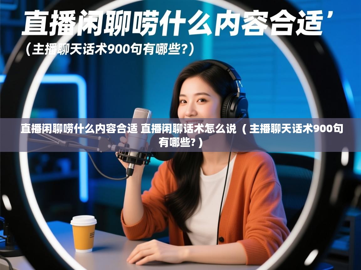  直播闲聊唠什么内容合适 直播闲聊话术怎么说  ( 主播聊天话术900句有哪些? )
