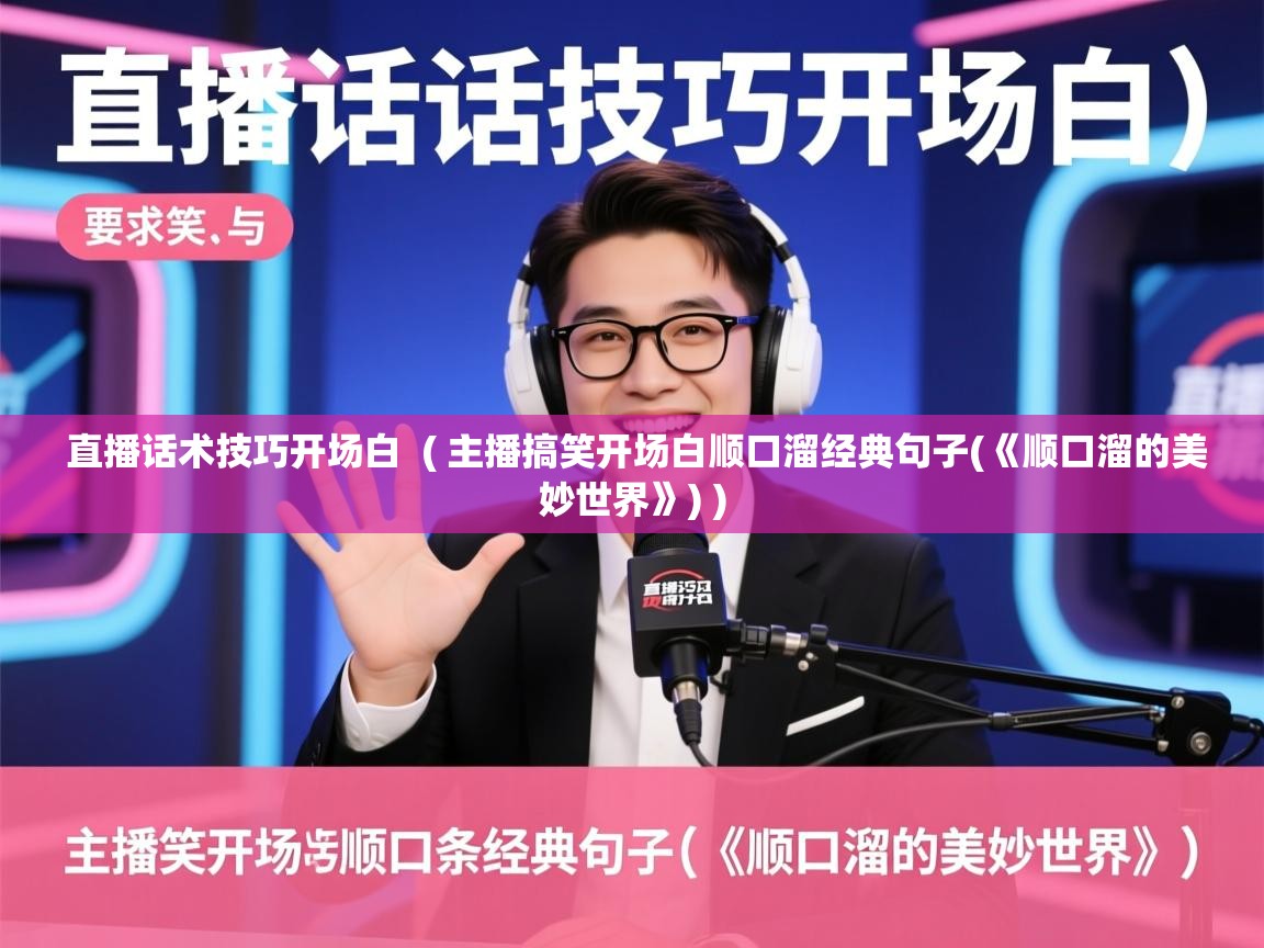  直播话术技巧开场白  ( 主播搞笑开场白顺口溜经典句子(《顺口溜的美妙世界》) )