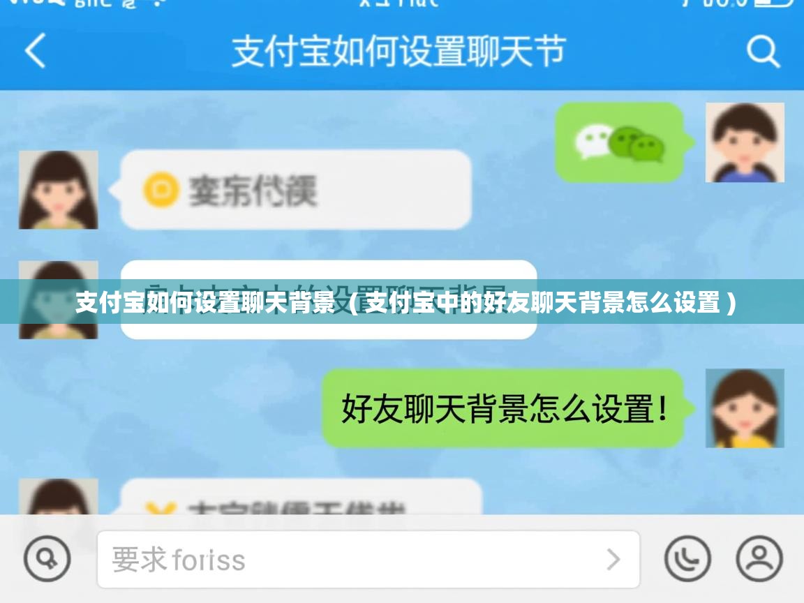 支付宝如何设置聊天背景  ( 支付宝中的好友聊天背景怎么设置 )