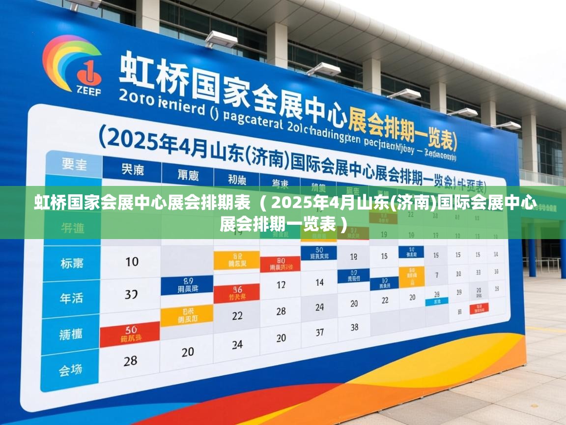  虹桥国家会展中心展会排期表  ( 2025年4月山东(济南)国际会展中心展会排期一览表 )