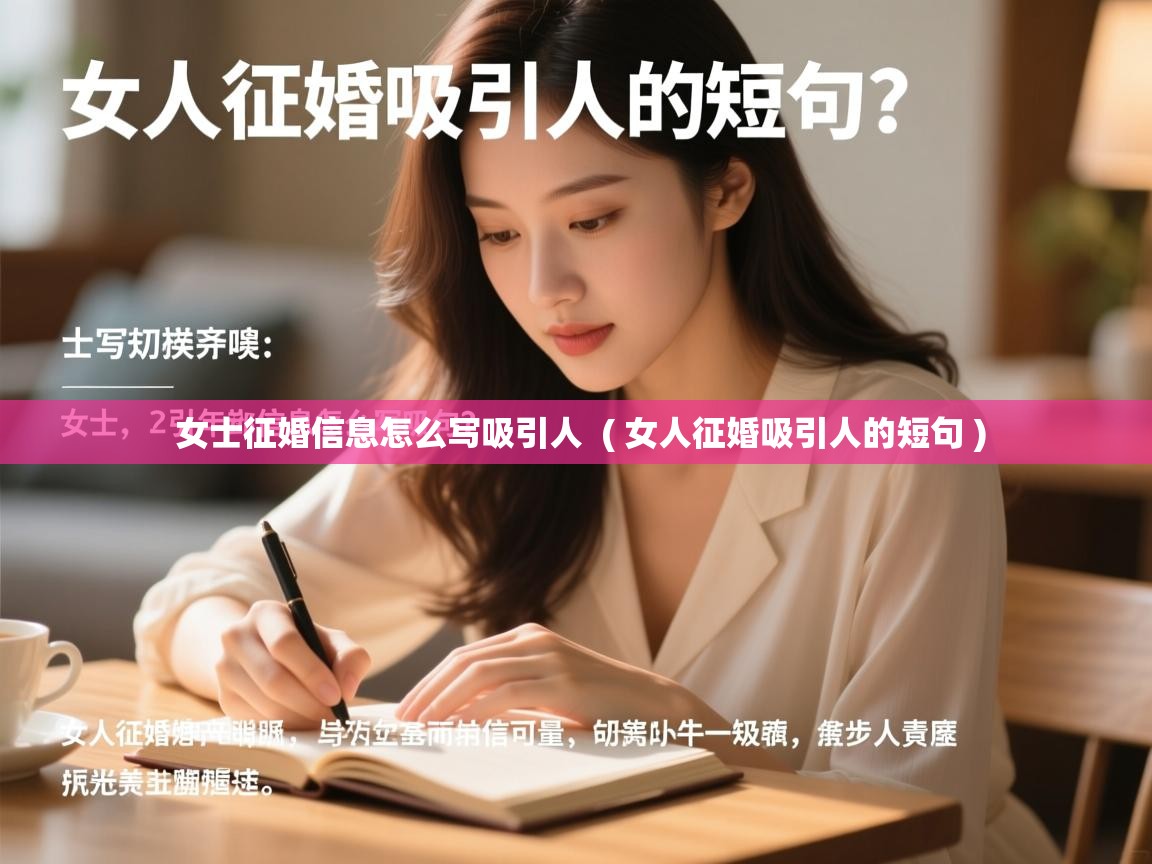 女士征婚信息怎么写吸引人 ( 女人征婚吸引人的短句 ) 女士征婚信息怎么写吸引人 ( 女人征婚吸引人的短句 )
