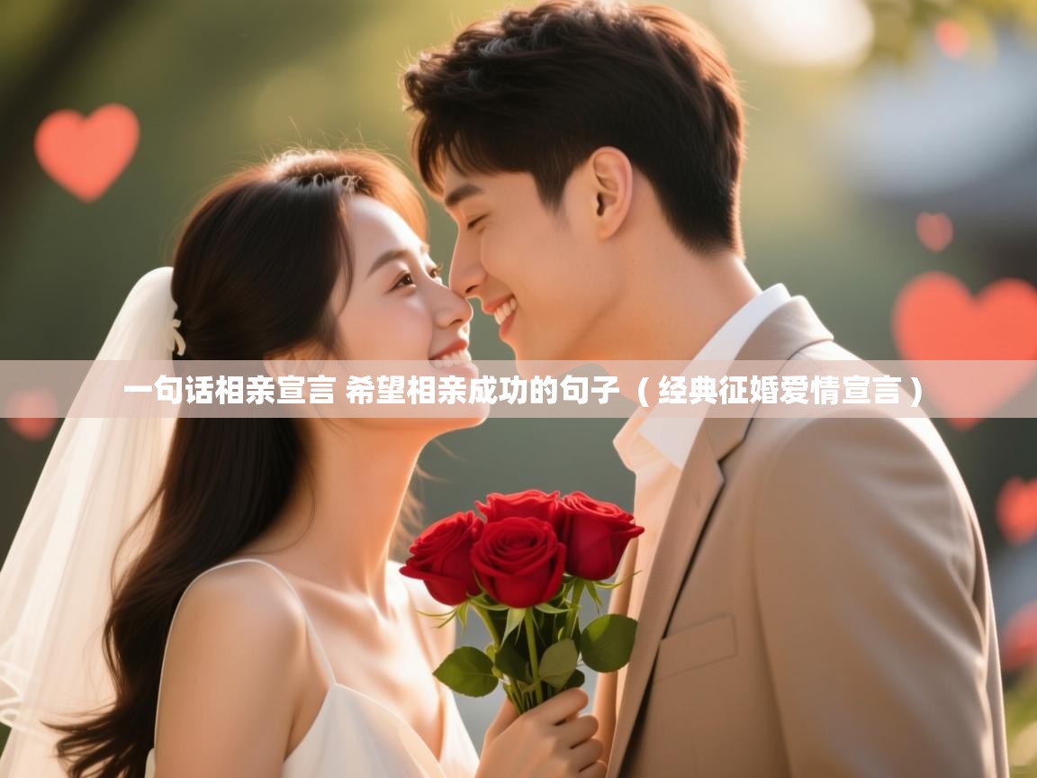  一句话相亲宣言 希望相亲成功的句子  ( 经典征婚爱情宣言 )