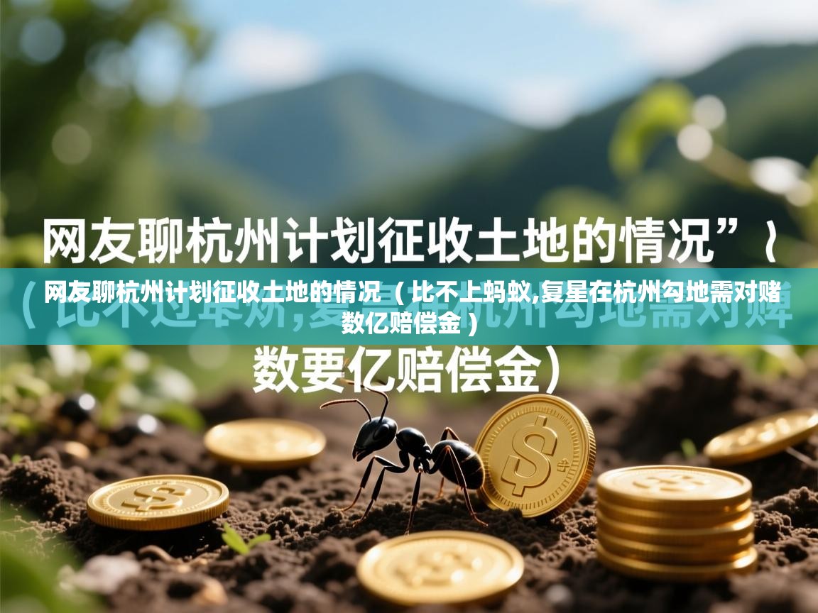  网友聊杭州计划征收土地的情况  ( 比不上蚂蚁,复星在杭州勾地需对赌数亿赔偿金 )