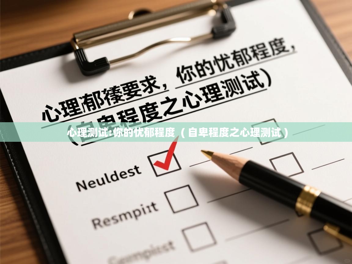  心理测试:你的忧郁程度  ( 自卑程度之心理测试 )