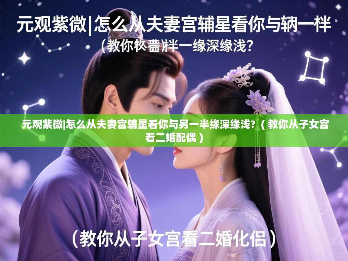  元观紫微|怎么从夫妻宫辅星看你与另一半缘深缘浅?  ( 教你从子女宫看二婚配偶 )