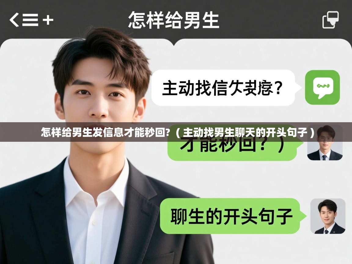  怎样给男生发信息才能秒回?  ( 主动找男生聊天的开头句子 )