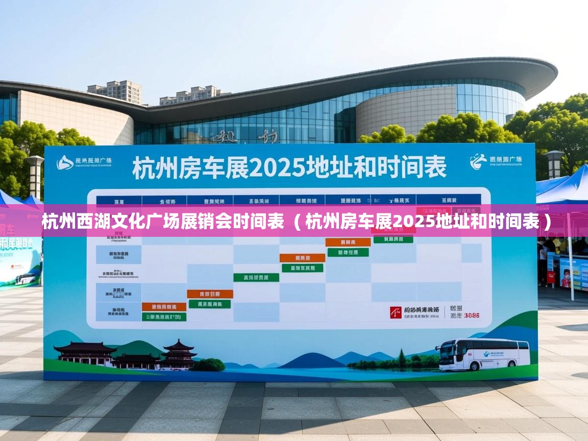  杭州西湖文化广场展销会时间表  ( 杭州房车展2025地址和时间表 )