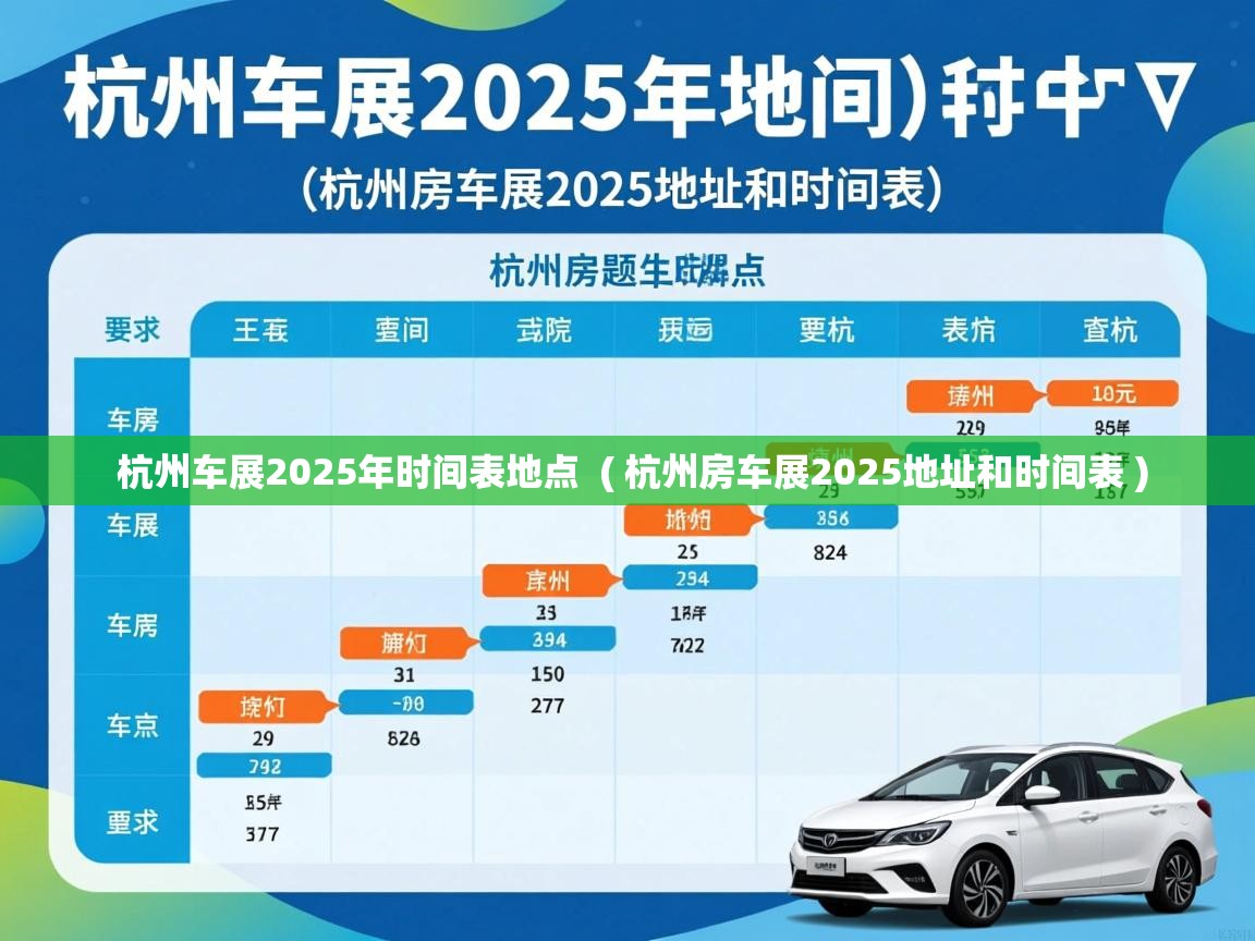  杭州车展2025年时间表地点  ( 杭州房车展2025地址和时间表 )