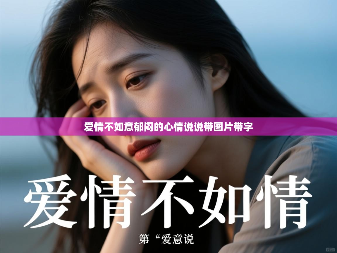  爱情不如意郁闷的心情说说带图片带字 