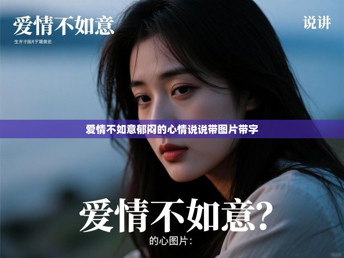  爱情不如意郁闷的心情说说带图片带字 