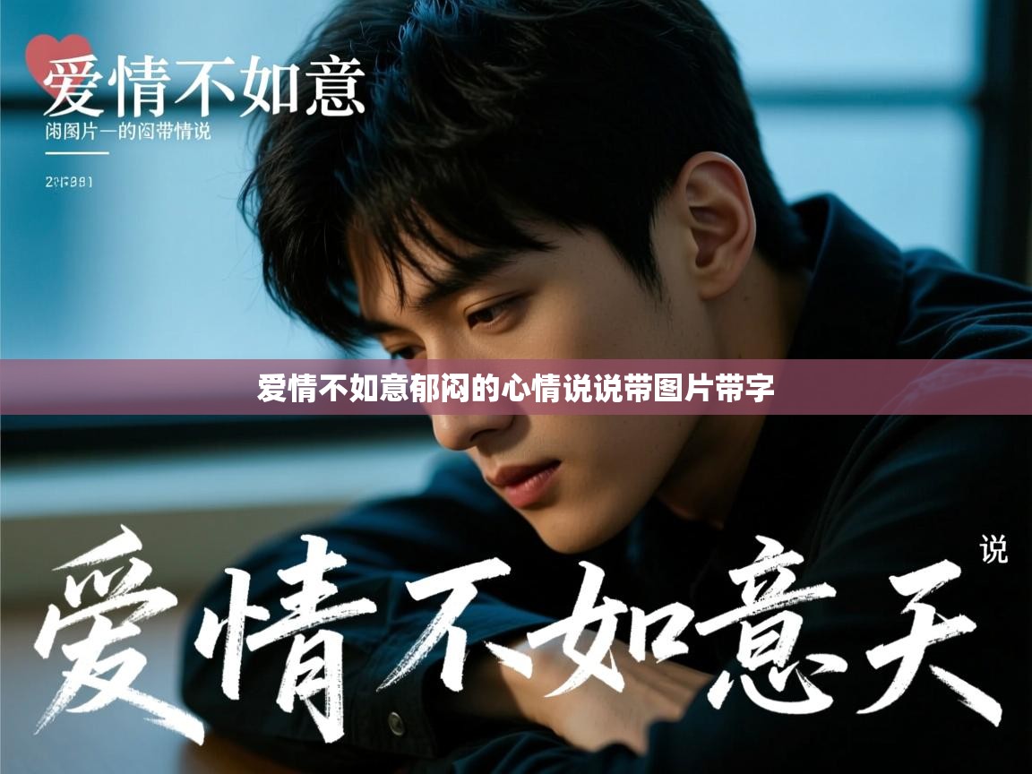  爱情不如意郁闷的心情说说带图片带字 