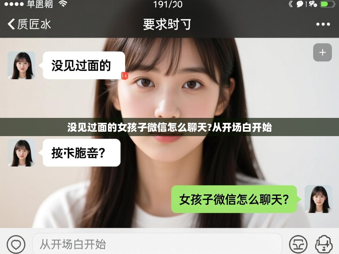  没见过面的女孩子微信怎么聊天?从开场白开始 