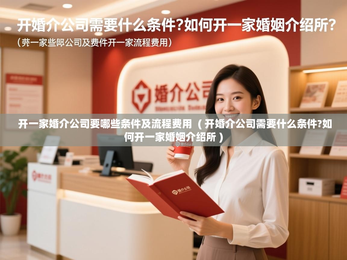  开一家婚介公司要哪些条件及流程费用  ( 开婚介公司需要什么条件?如何开一家婚姻介绍所 )