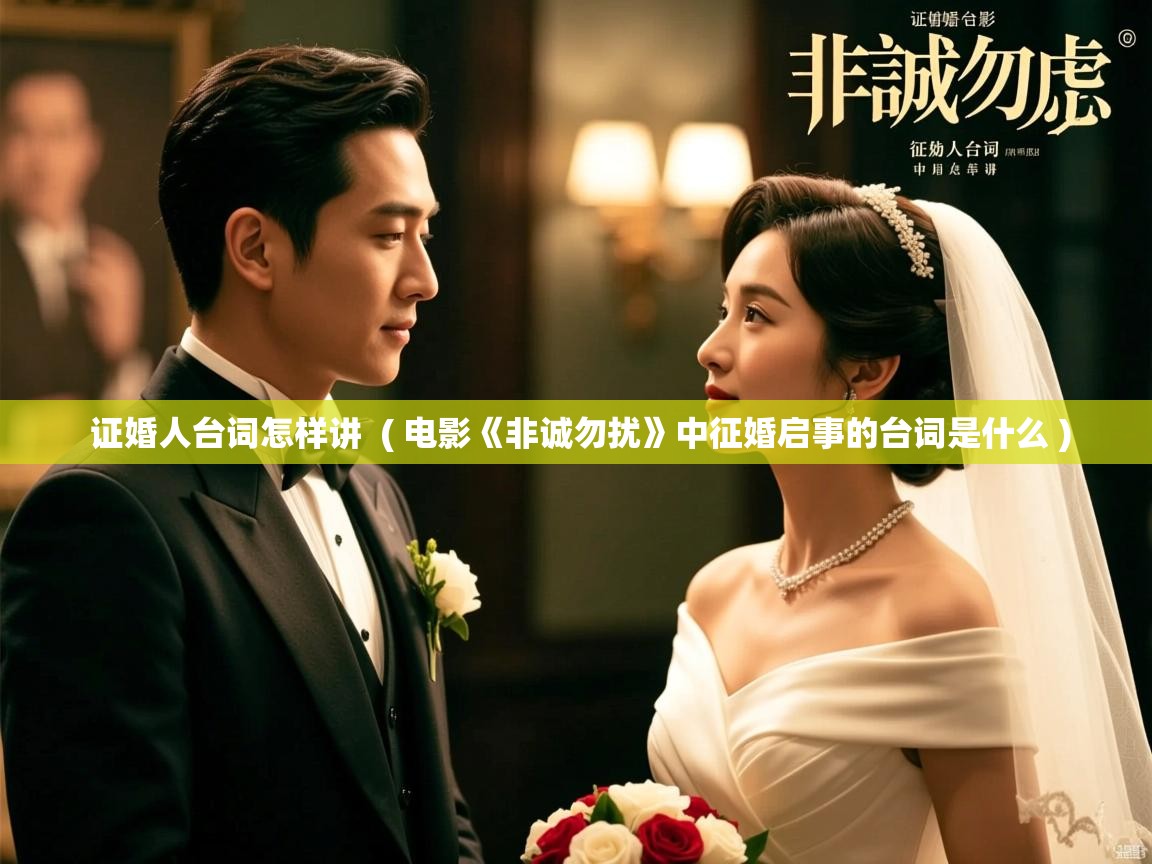  证婚人台词怎样讲  ( 电影《非诚勿扰》中征婚启事的台词是什么 )