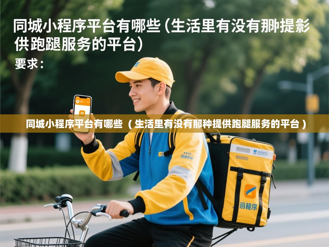  同城小程序平台有哪些  ( 生活里有没有那种提供跑腿服务的平台 )