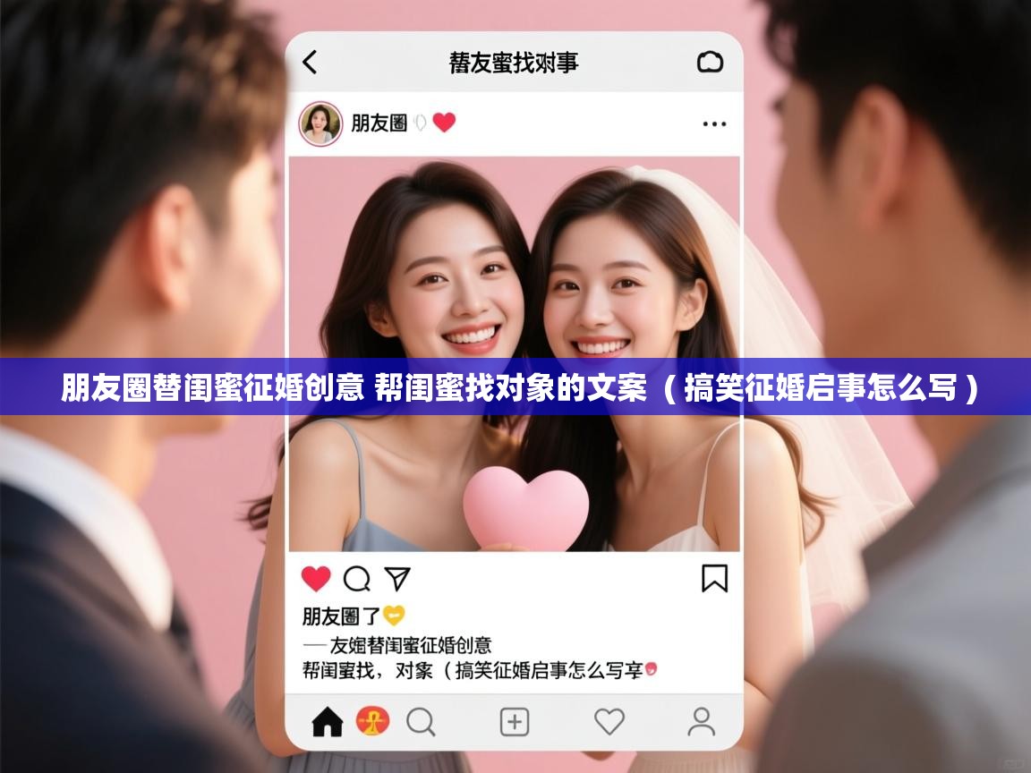  朋友圈替闺蜜征婚创意 帮闺蜜找对象的文案  ( 搞笑征婚启事怎么写 )