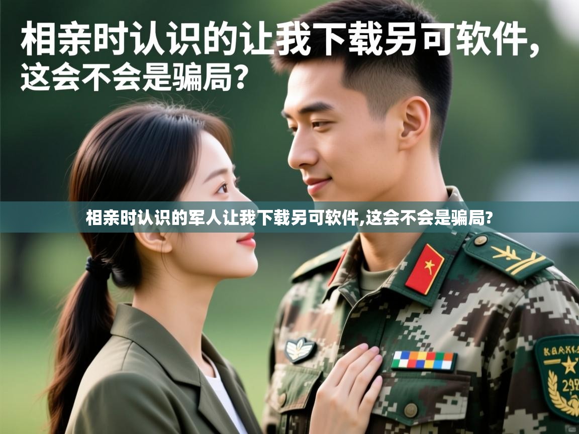  相亲时认识的军人让我下载另可软件,这会不会是骗局? 
