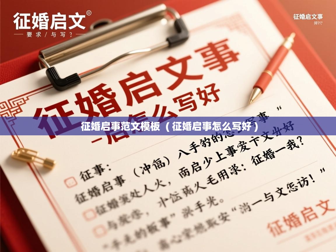  征婚启事范文模板  ( 征婚启事怎么写好 )