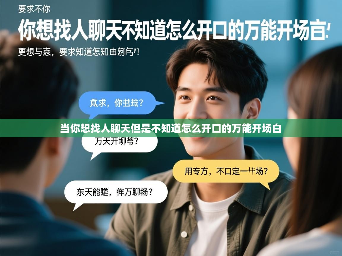  当你想找人聊天但是不知道怎么开口的万能开场白 