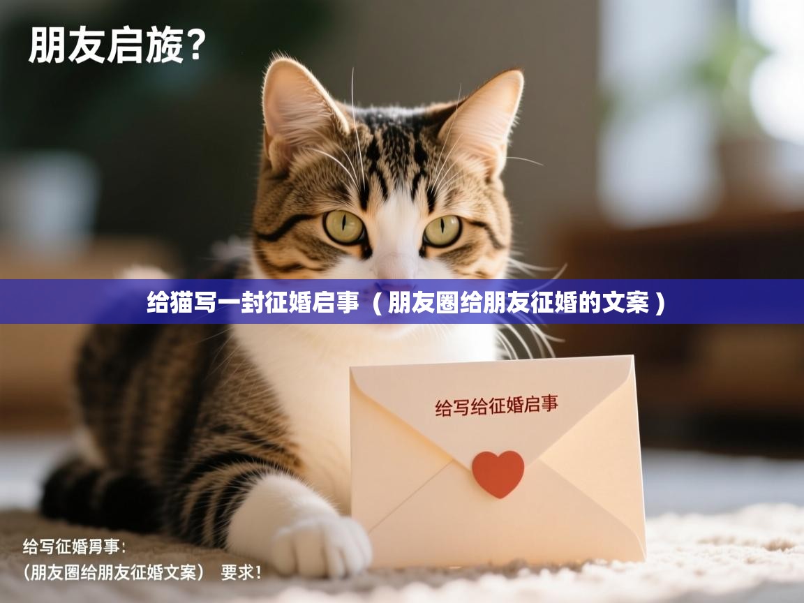  给猫写一封征婚启事  ( 朋友圈给朋友征婚的文案 )
