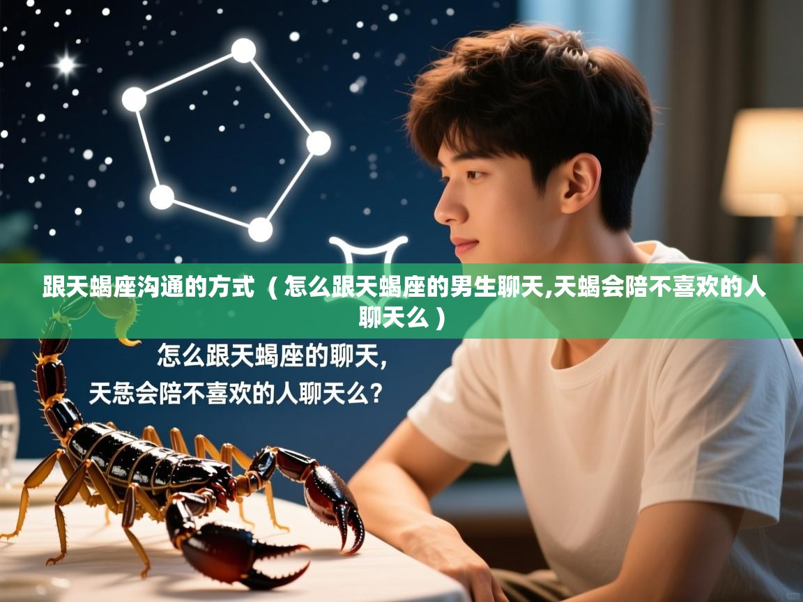 跟天蝎座沟通的方式 ( 怎么跟天蝎座的男生聊天,天蝎会陪不喜欢的人聊天么 ) 跟天蝎座沟通的方式 ( 怎么跟天蝎座的男生聊天,天蝎会陪不喜欢的人聊天么 )