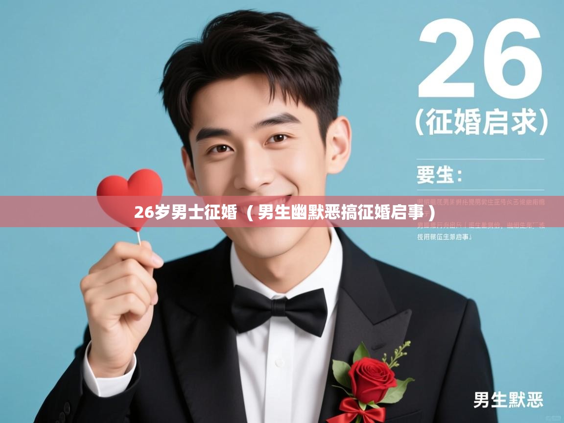  26岁男士征婚  ( 男生幽默恶搞征婚启事 )