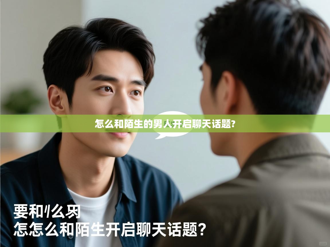  怎么和陌生的男人开启聊天话题? 
