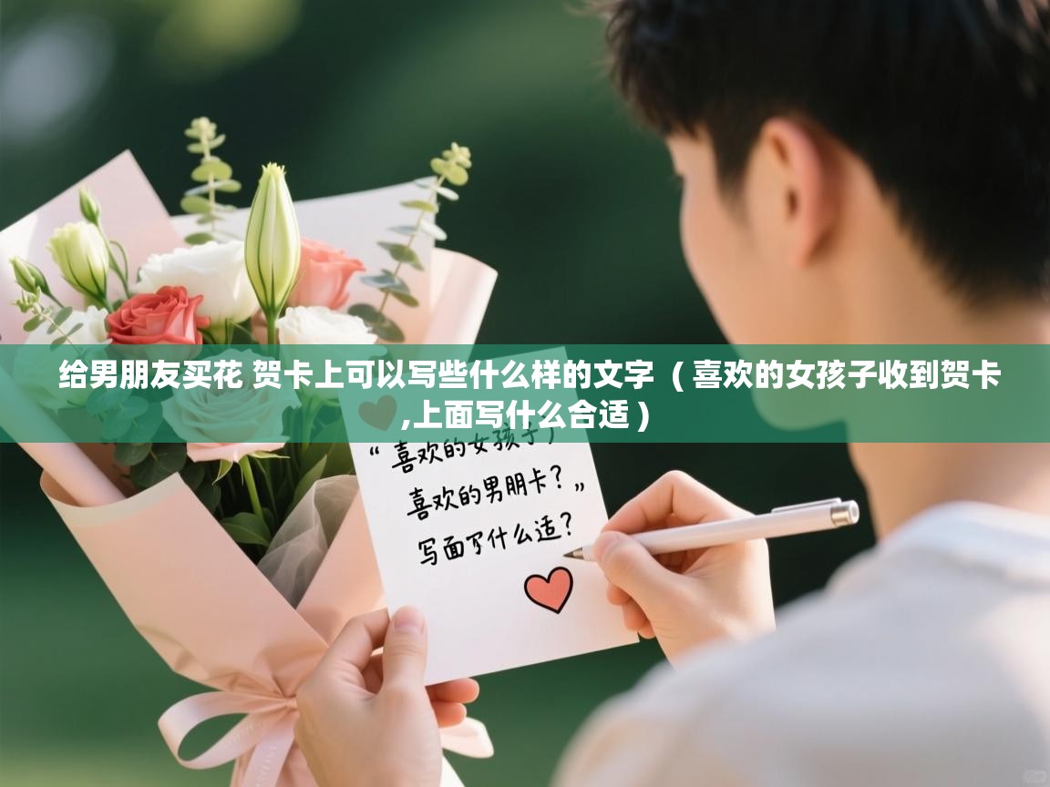  给男朋友买花 贺卡上可以写些什么样的文字  ( 喜欢的女孩子收到贺卡,上面写什么合适 )