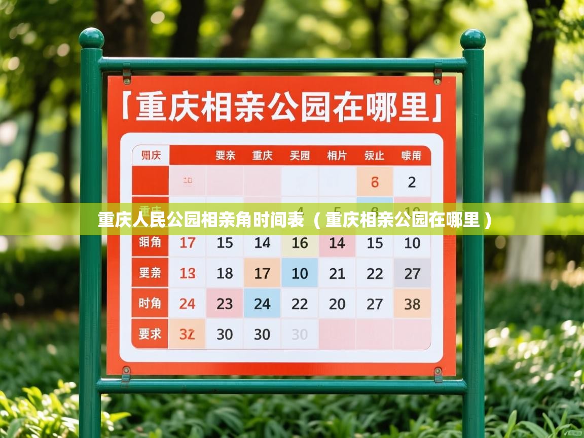 重庆人民公园相亲角时间表 ( 重庆相亲公园在哪里 ) 重庆人民公园相亲角时间表 ( 重庆相亲公园在哪里 )
