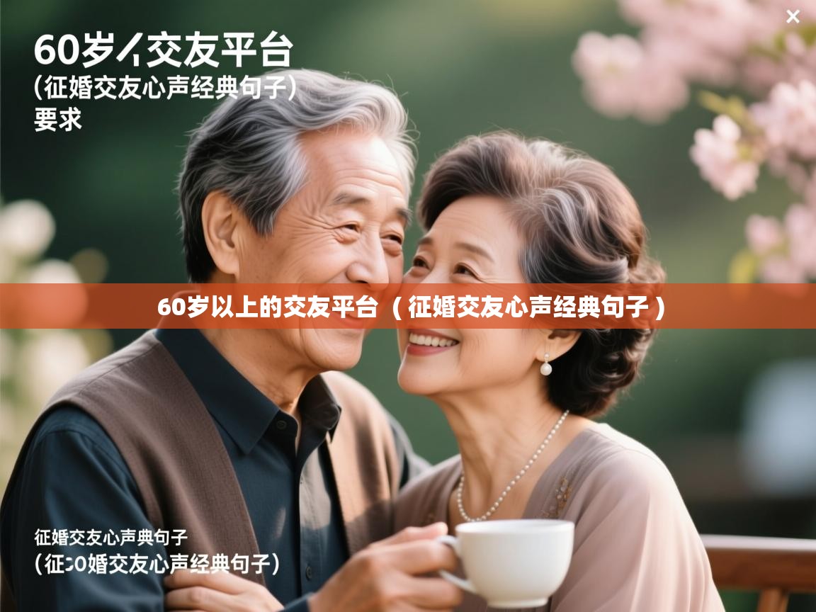  60岁以上的交友平台  ( 征婚交友心声经典句子 )