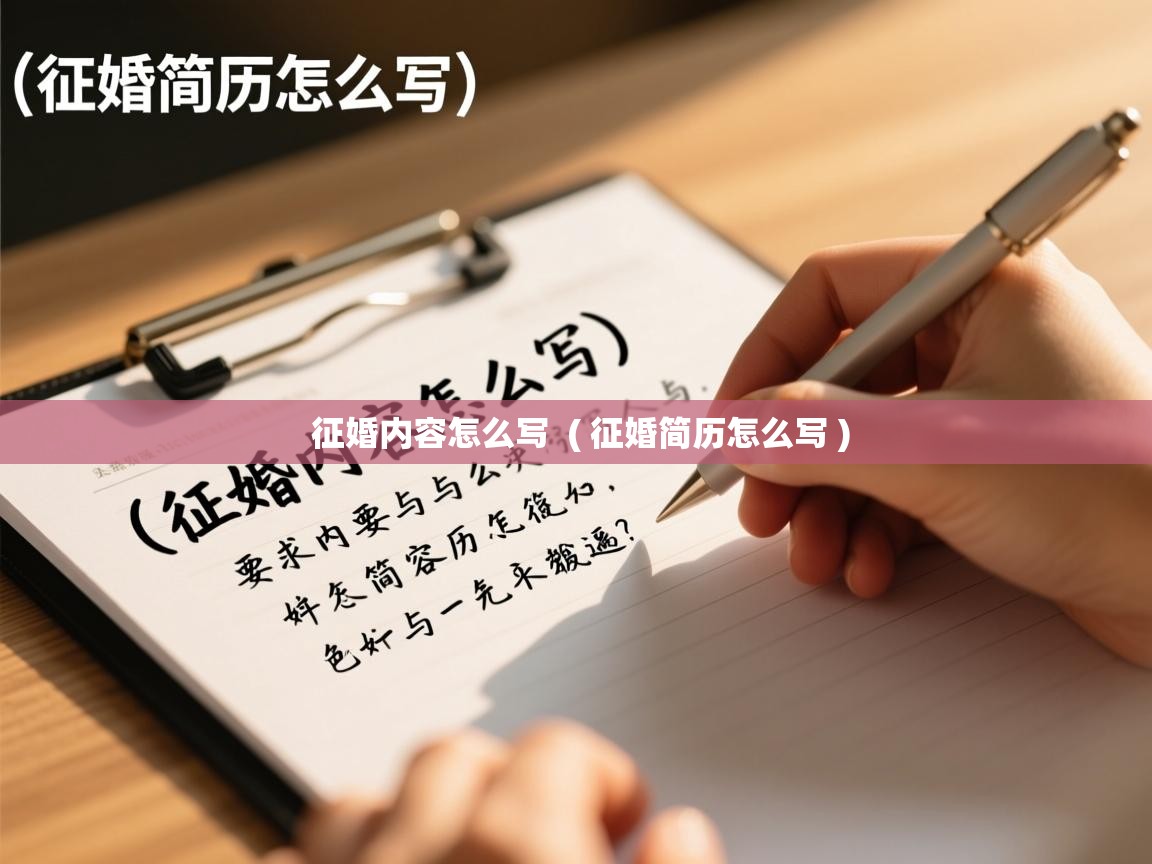  征婚内容怎么写  ( 征婚简历怎么写 )