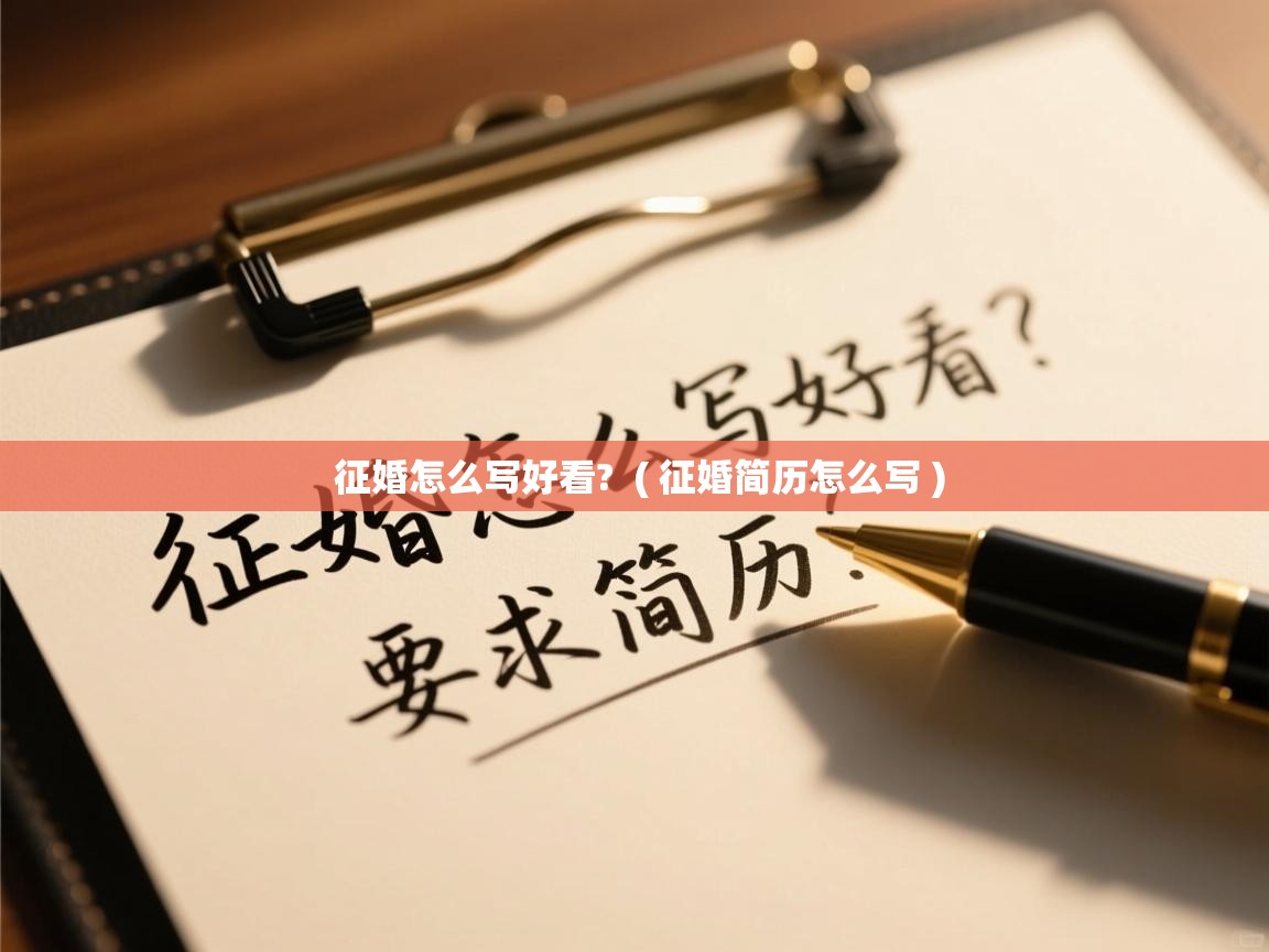  征婚怎么写好看?  ( 征婚简历怎么写 )