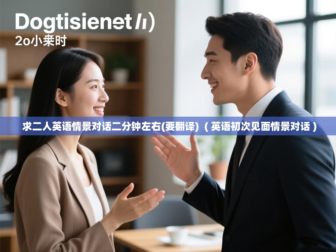  求二人英语情景对话二分钟左右(要翻译)  ( 英语初次见面情景对话 )