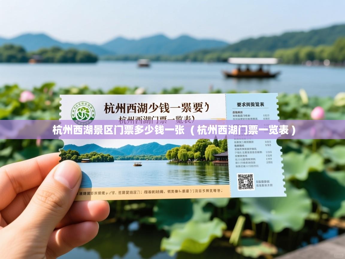  杭州西湖景区门票多少钱一张  ( 杭州西湖门票一览表 )